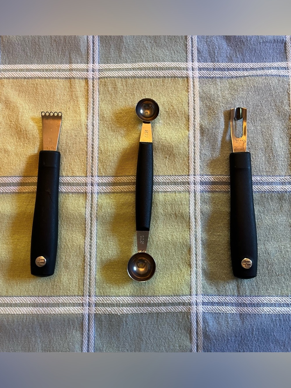 WÜSTHOF Garnishing Kit- Zester, Melon Baller & Channel Knife